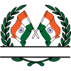 Flags India laurel wreath banner