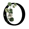 Letter O Green Botany