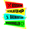 Eat Sleep Repeat badminton