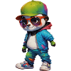 Cute & Cool Teenage Panda Bear Boy