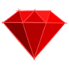 Gemstones: Ruby Drawing / Symbol. Jewel.