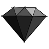 Gemstones: Black Diamond Drawing / Symbol.