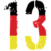 13 Number Germany Jersey