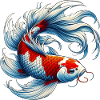 Pesce carpa Koi Giappone giapponese
