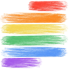 Liebe gewinnt Regenbogenstreifen