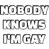 Nobody knows I am gay