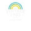 1983 Birthday Vintage Rainbow Sun