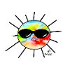 Sonnen-Brille schwarz