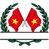 Flags Vietnam laurel wreath banner