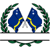 Flags Curacao laurel wreath banner