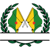 Flags French Guiana laurel wreath banner