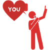 Déclaration d'amour "I love you"