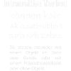 Intransitive Verben