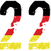 22 Number Germany Jersey