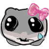 Hamster, illustration, drawing, sad hamster