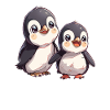 Bébé pingouin Kawaii Pingouin mignon