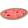 Pizza Motif Sticker