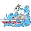 Goat Boat Funny Waves