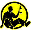 Bière buvant Silhouette Party