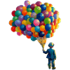 Garçon avec des ballons