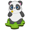 Panda lollipop