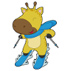 Giraffe Skier Ski