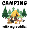 Camping with my buddies.