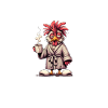 Funny cartoon rooster