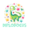 Dinosaur Lover Dino Diplodocus