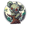 Cute Jungle Zombie Koala
