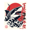 Cool smoking Japanese shark