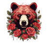 Big Bear with Roses