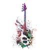 Music bass guitar