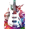 Music bass guitar