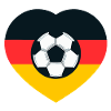 Germany Heart Football Emblem