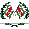 Flags Suriname laurel wreath banner