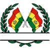 Flags Bolivia laurel wreath banner