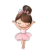 Ballerina with stars