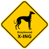 "Greyhound X-ING" sign