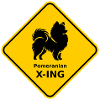 Sign "Pomeranian X-ING"