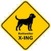 Sign "Rottweiler X-ING"