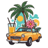 Voiture Palm Trees d’été