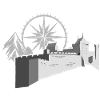 Castle with compass