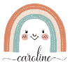 Caroline! Rainbow design, customizable