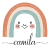 Camila! Design arc-en-ciel, personnalisable