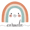 Carmela! Design arc-en-ciel, personnalisable