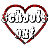Pencil Heart schools out - School out