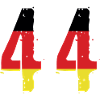 44 Number Germany Jersey