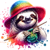 Relaxed Knitting & Crochet Sloth Design