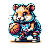 Cool Basketball Hamster Player Team